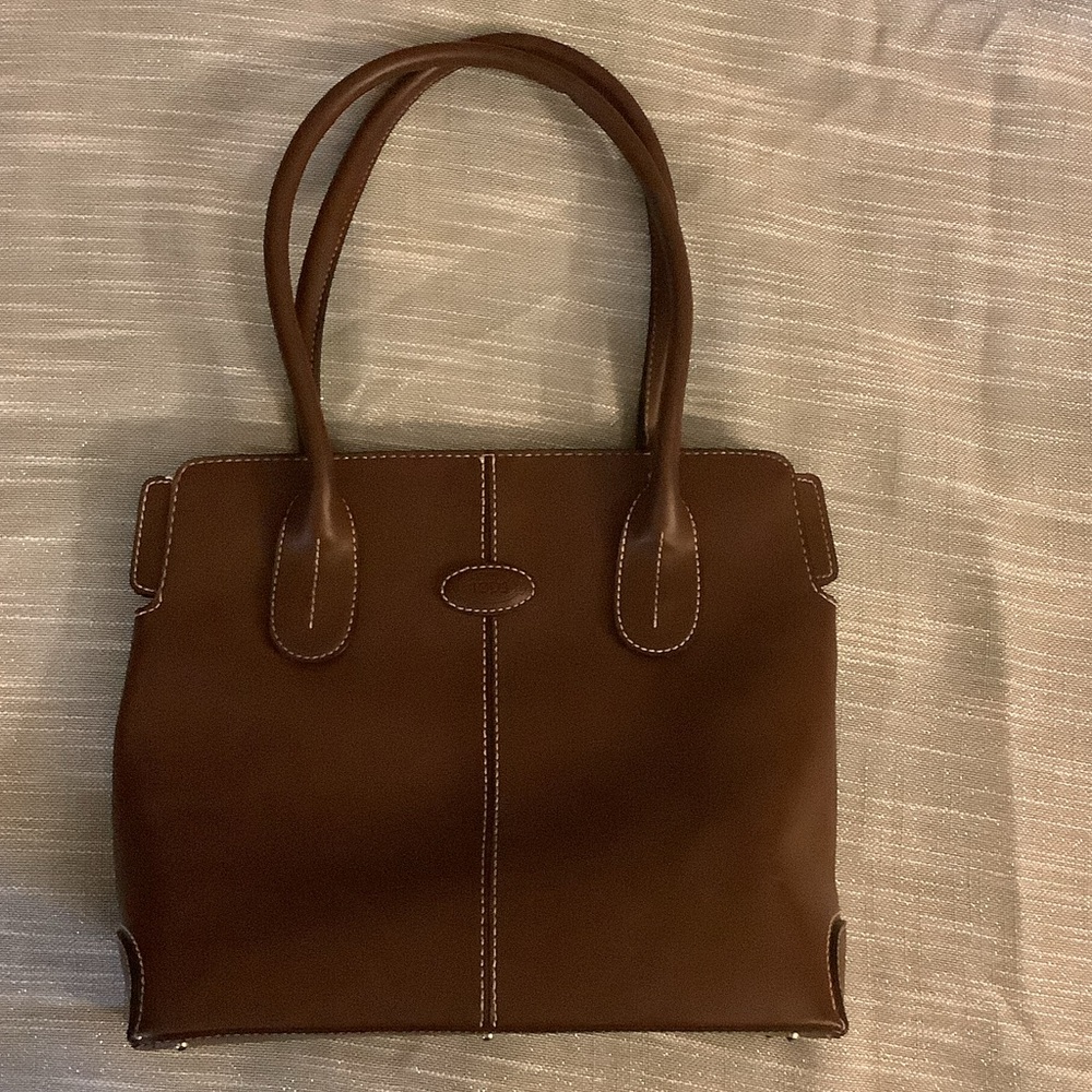 Tod's Rich Brown Leather Shoulder Bag